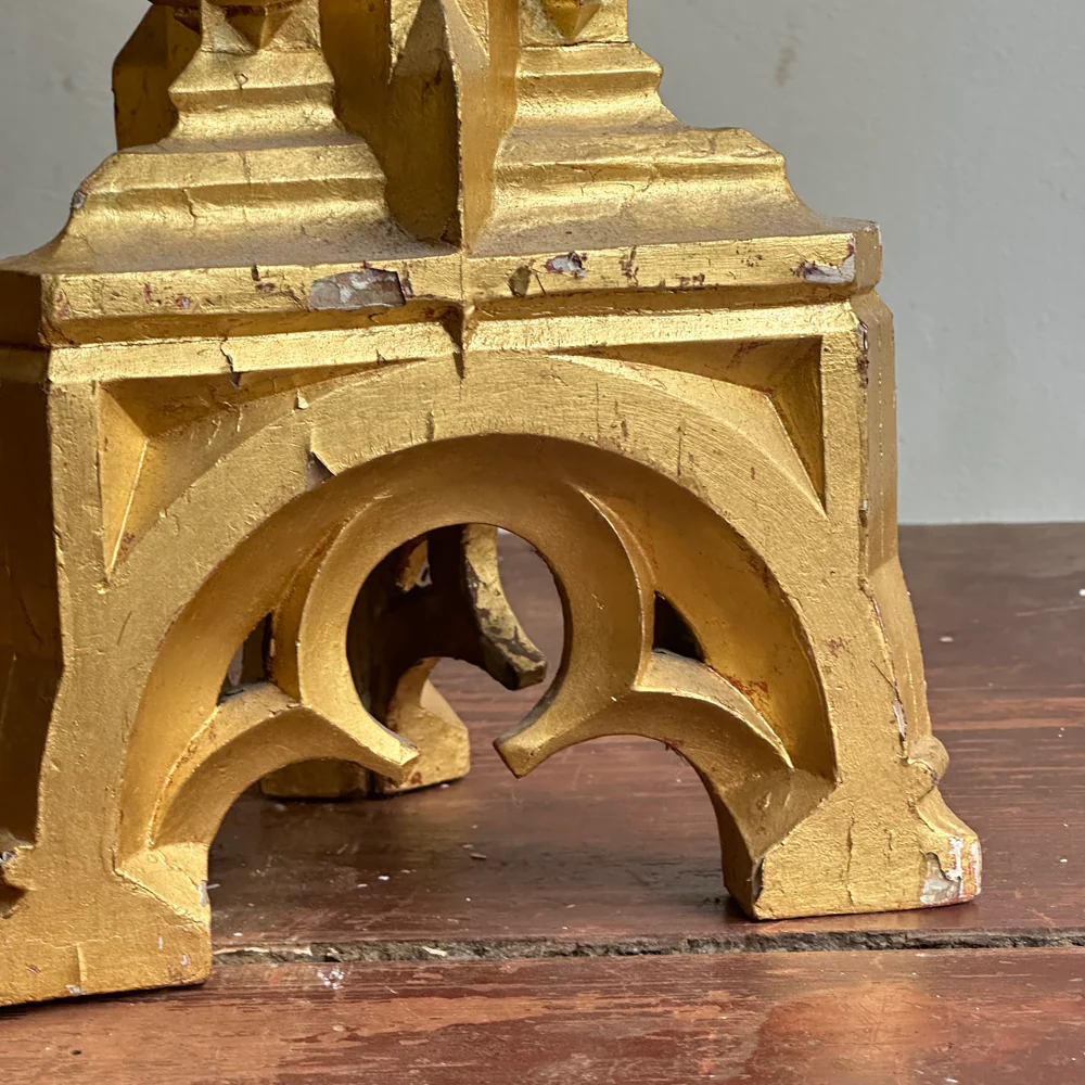Pair of Early 20th-century Gilded Italian Candlesticks - Image 3
