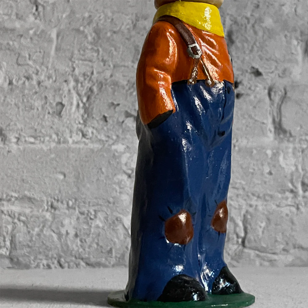 Nostalgic Papier Mâché Rabbit Candy Box in Blue Pants - Image 2