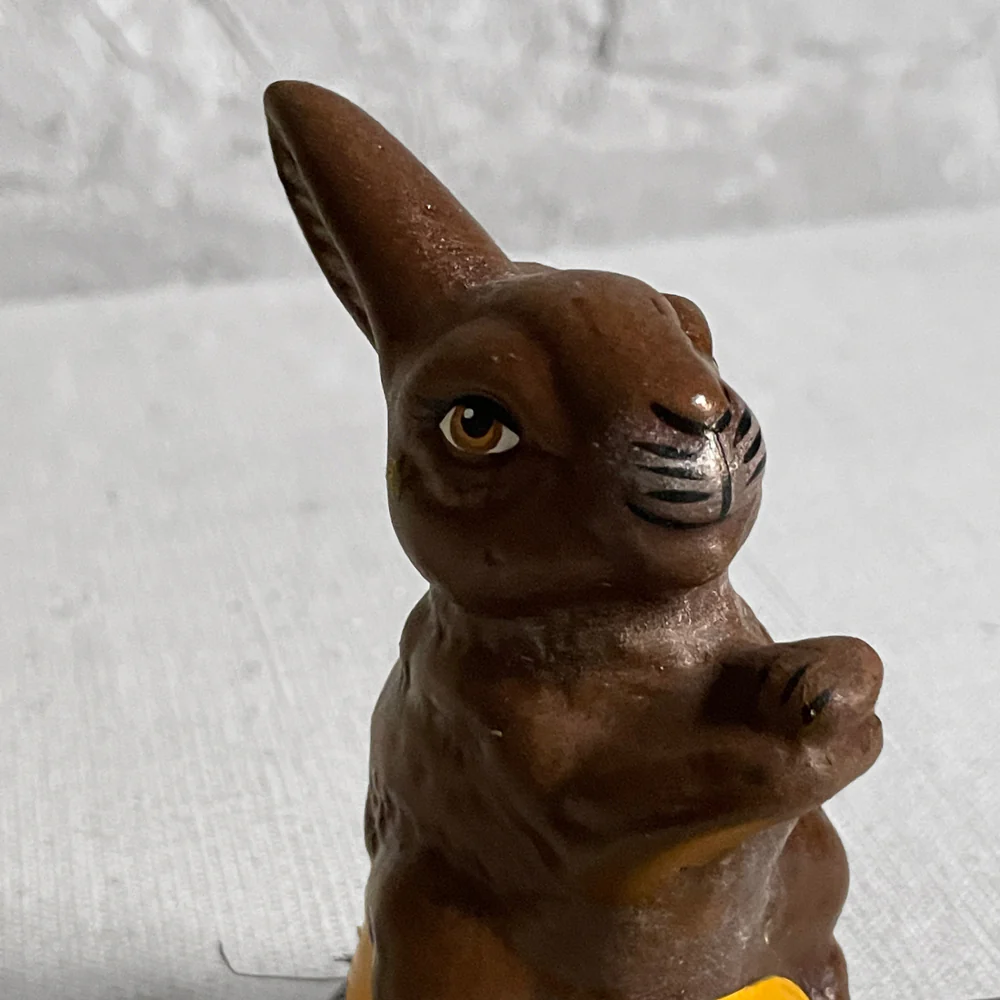 Papier Mâché Bunny on Egg - Image 3