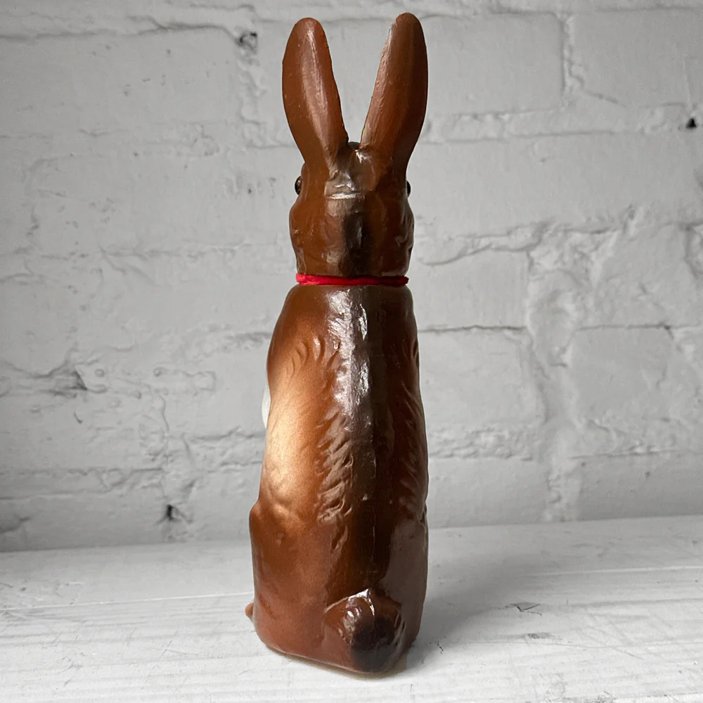 Papier-Mâché Large Upright Rabbit with Red Neck Tie - Image 3