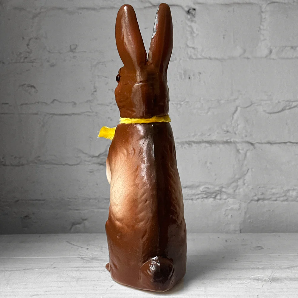 Papier-Mâché Large Upright Rabbit with Yellow Neck Tie - Image 3