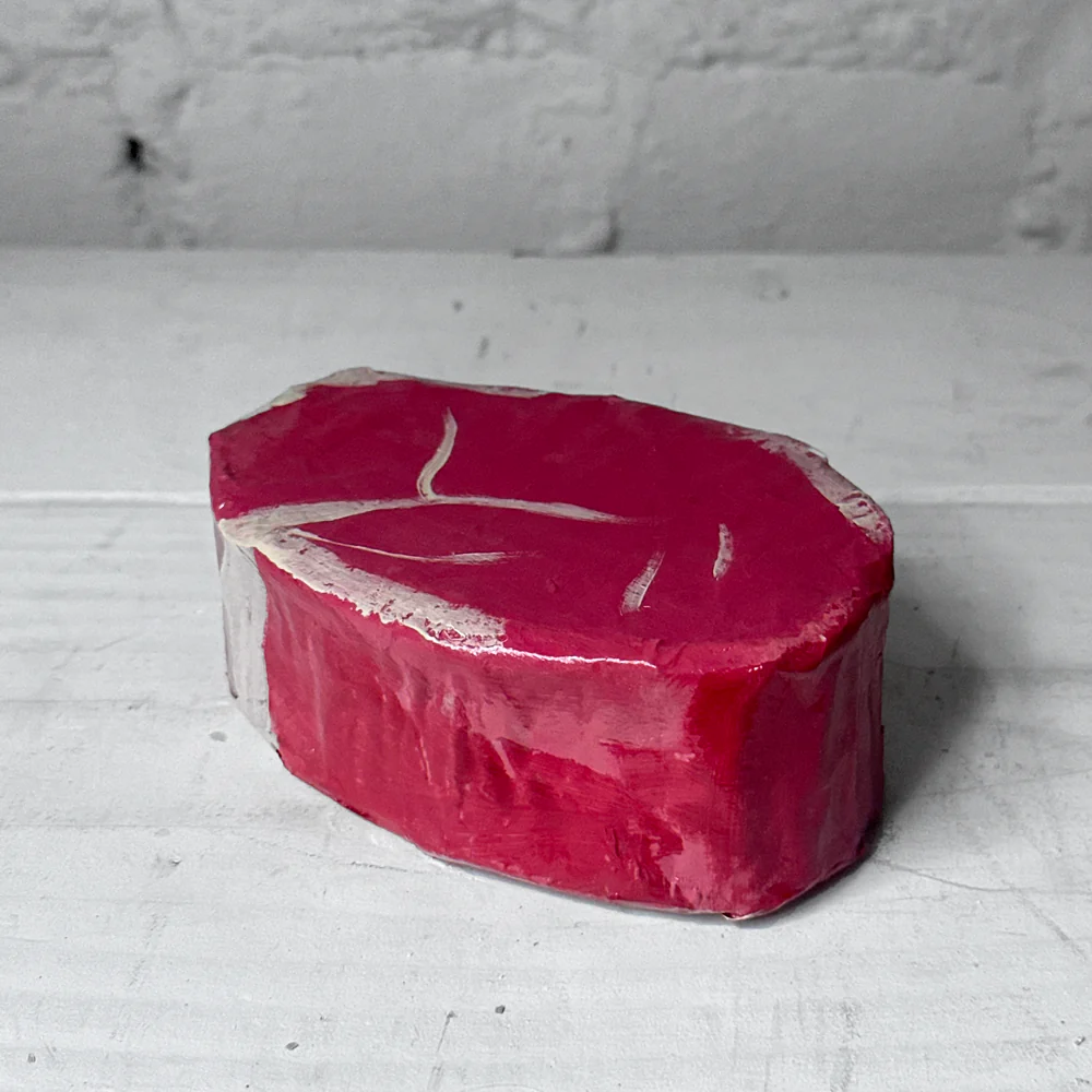 Papier-Mâché Piece of Meat Sculpture (#7) - Image 2