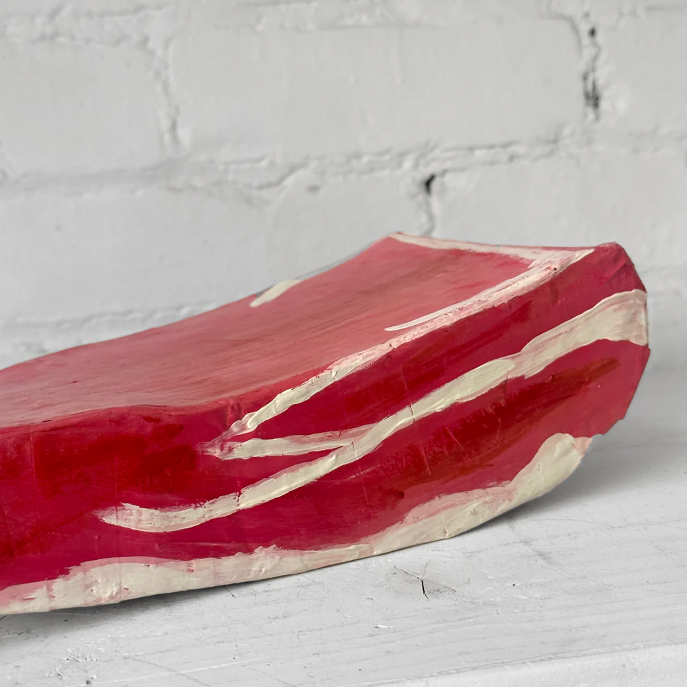 Papier-Mâché Pork Belly Sculpture - Image 4