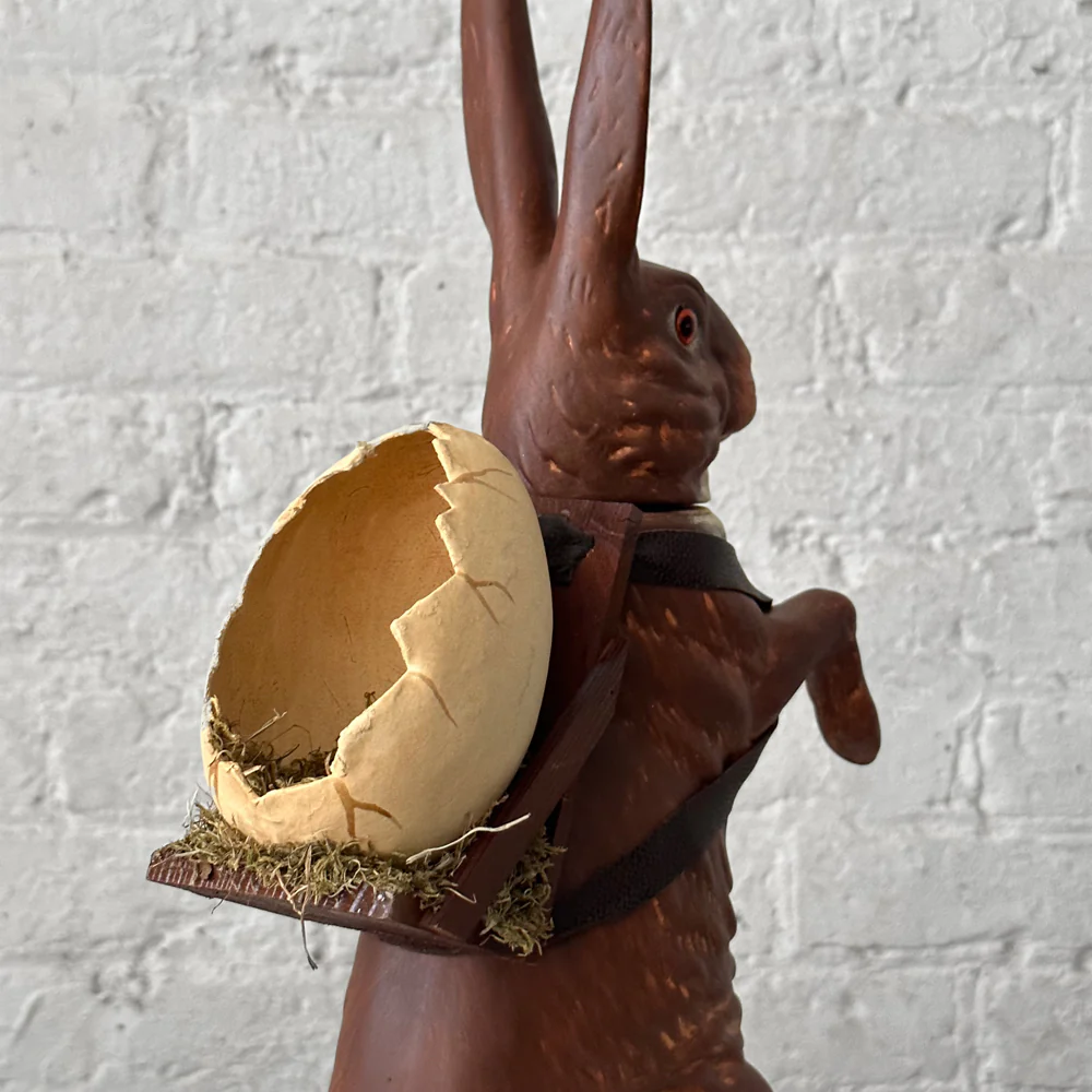 Papier Mâché XL Bunny with Egg Backpack - Image 2