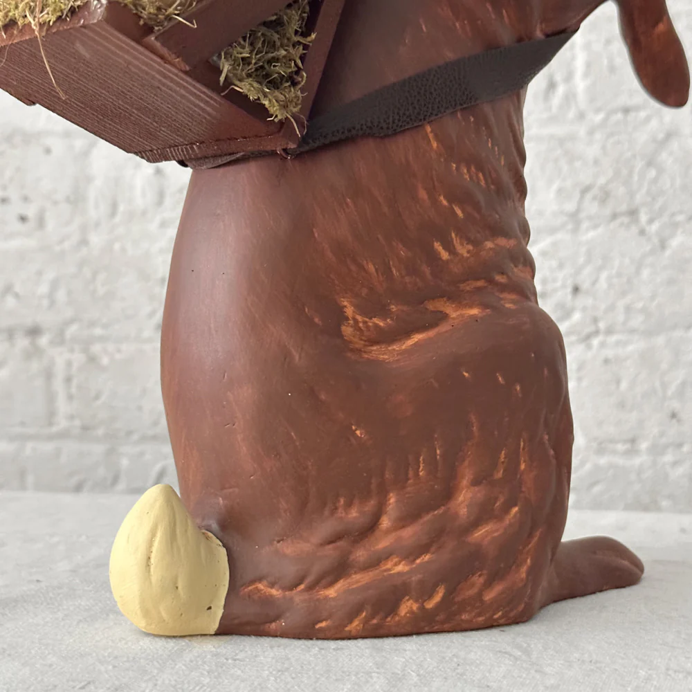 Papier Mâché XL Bunny with Egg Backpack - Image 4