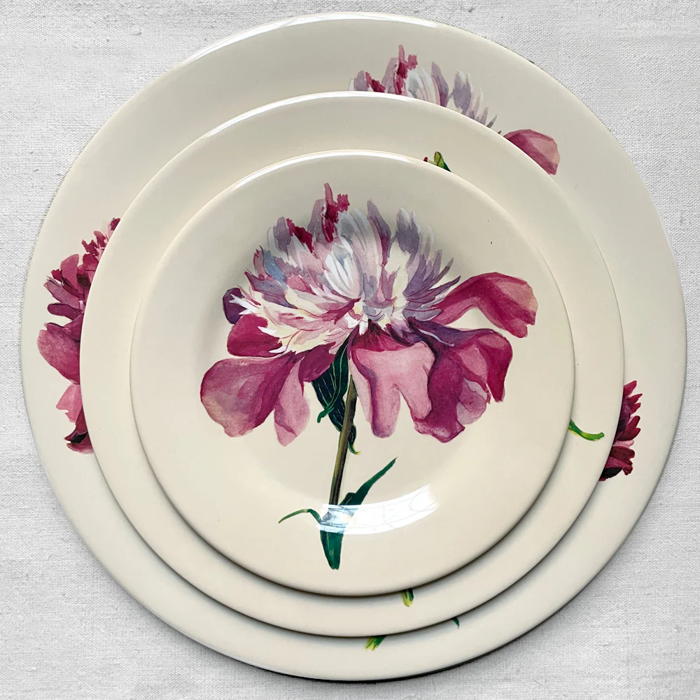 Peony 10" Dinner Plate - Image 3