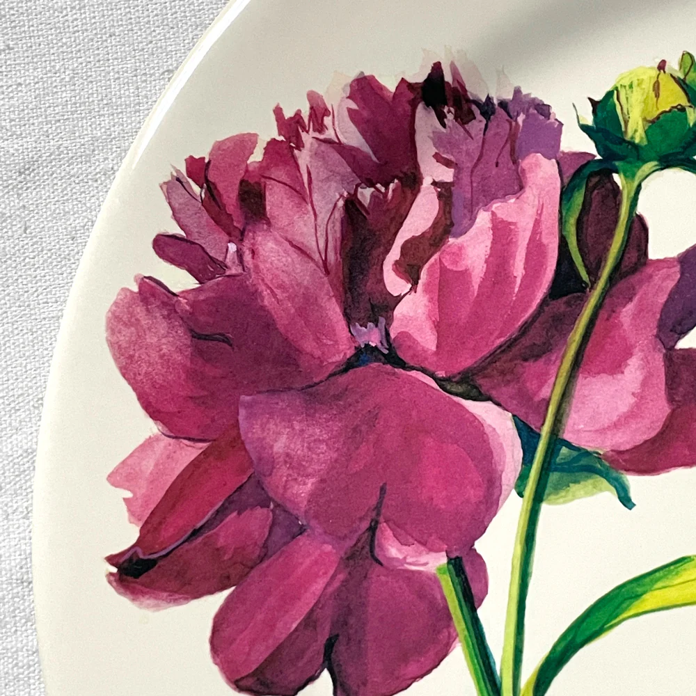 Peony 13" Large Plate - Image 3