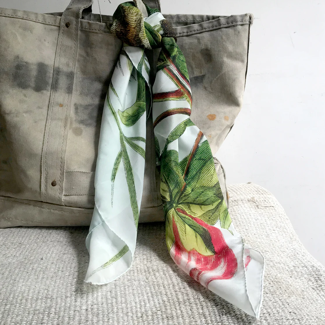 Peony Silk Scarf - Image 4