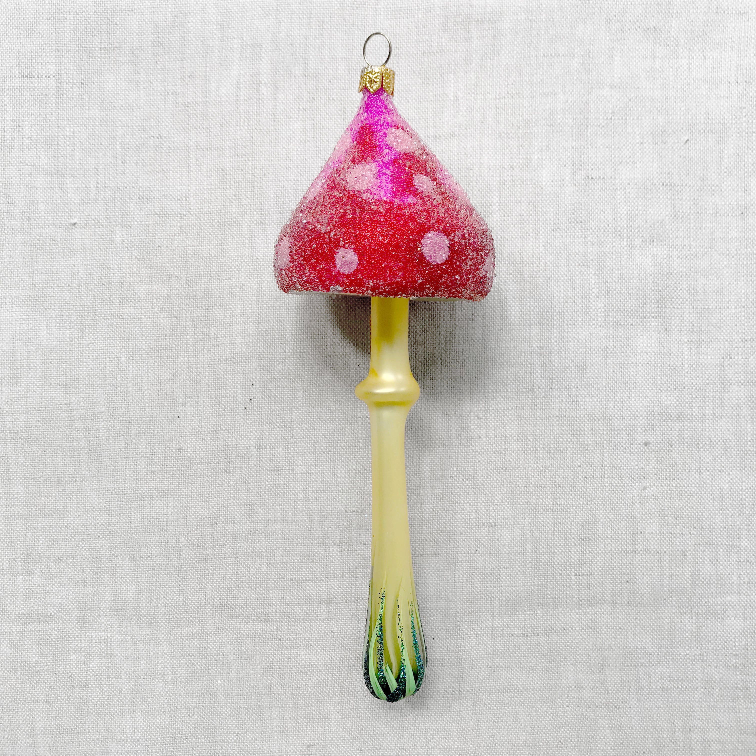 Pink & Red Mushroom Ornament - Image 2
