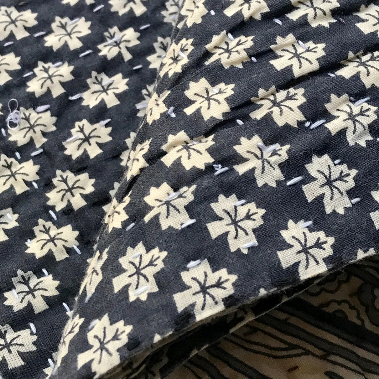 Indigo Swirl Newly Printed Queen Bedcover - Image 3