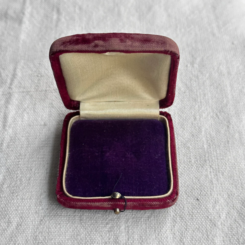 Purple Victorian Velvet Jewelry Box #138
