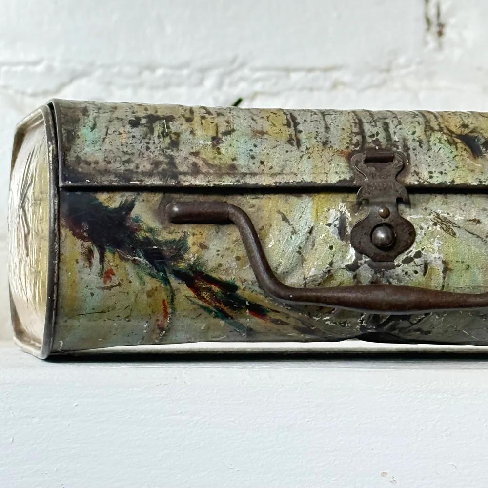 Rare 19th-century English Biscuit Tin Box - Image 2
