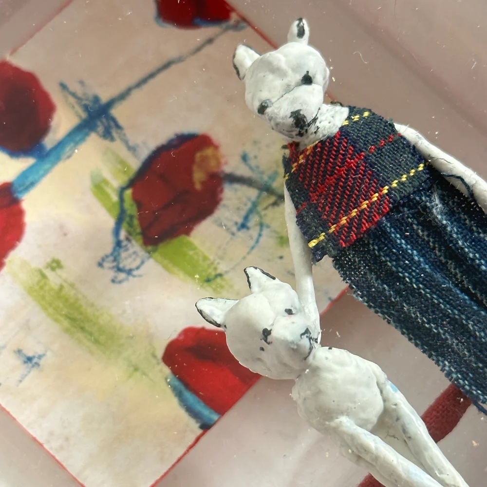 "Rose and Her Pup" Assemblage - Image 3