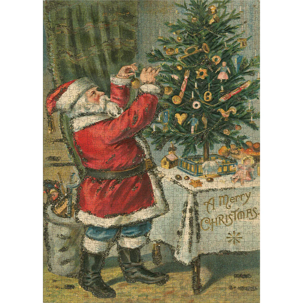 Santa Trims Tree - Image 2
