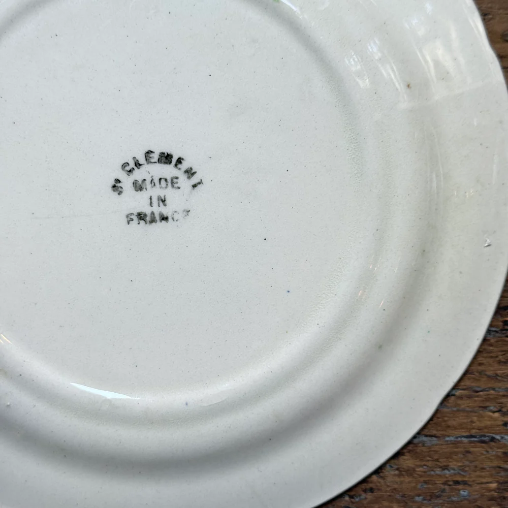 Set of 4 Early 20th Century French Fruit Plates - Image 11