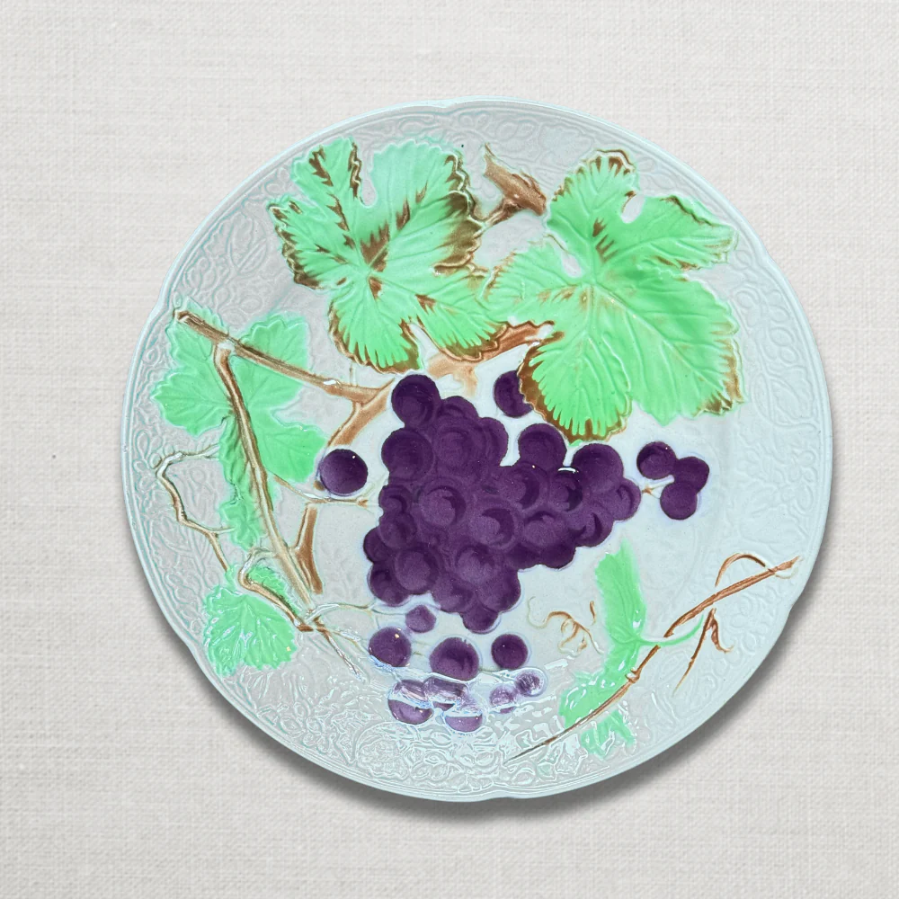 Set of 4 Early 20th Century French Fruit Plates - Image 12