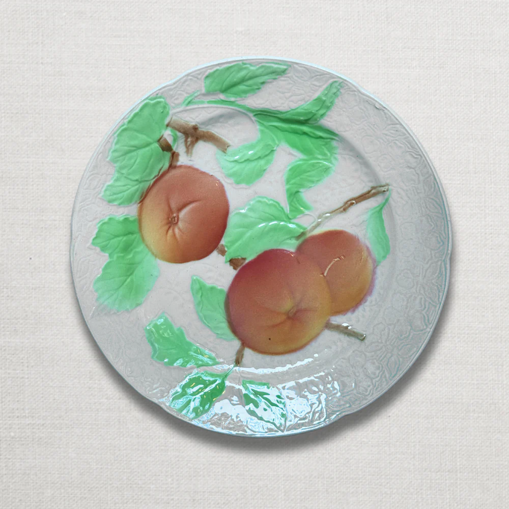 Set of 4 Early 20th Century French Fruit Plates - Image 5