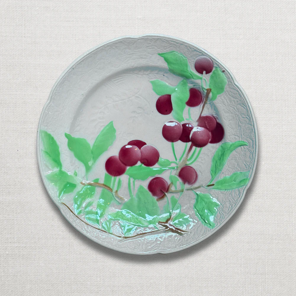 Set of 4 Early 20th Century French Fruit Plates - Image 6