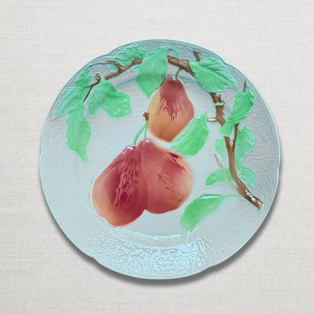 Set of 4 Early 20th Century French Fruit Plates - Image 8