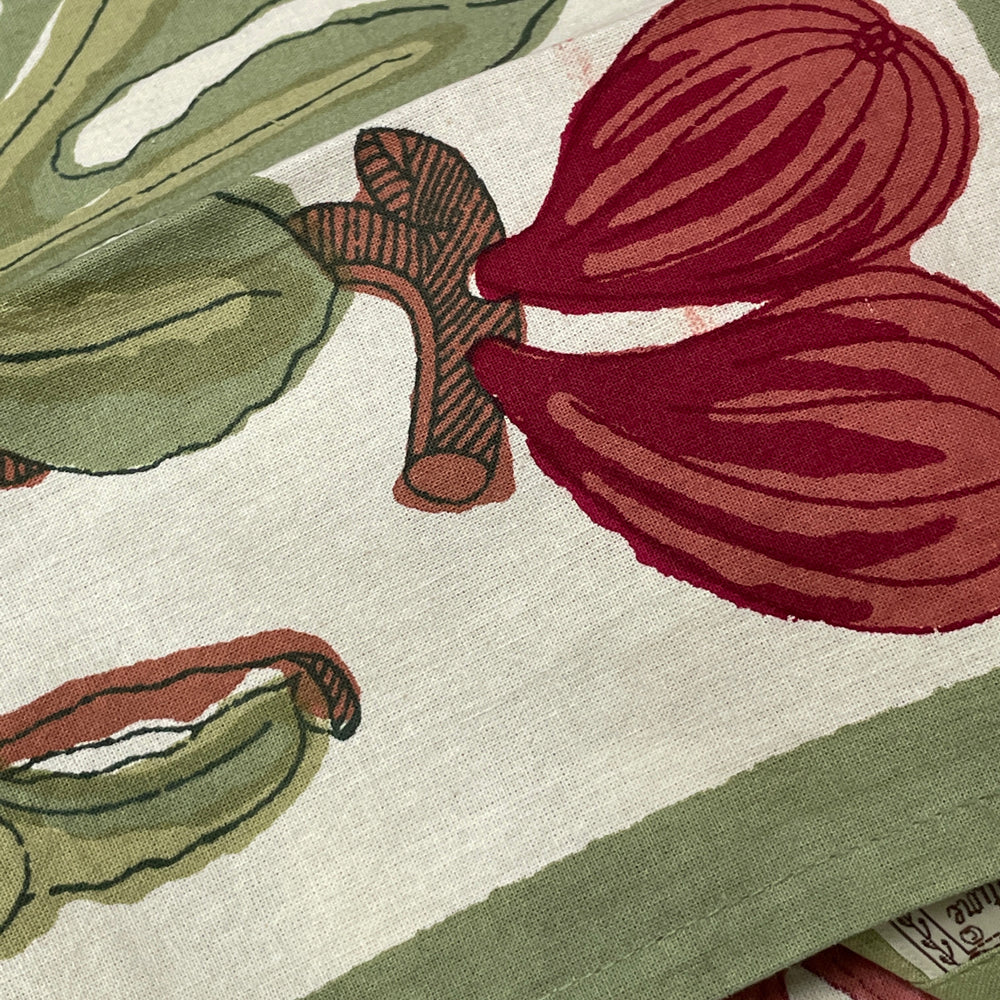 Set of 6 French Red Fig Napkins - Image 4