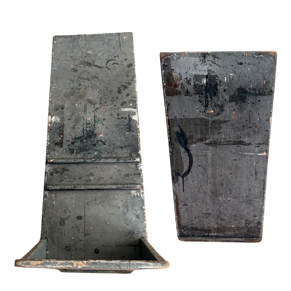 Set of Six Early 20th Century Wooden Art School Benches - Image 4