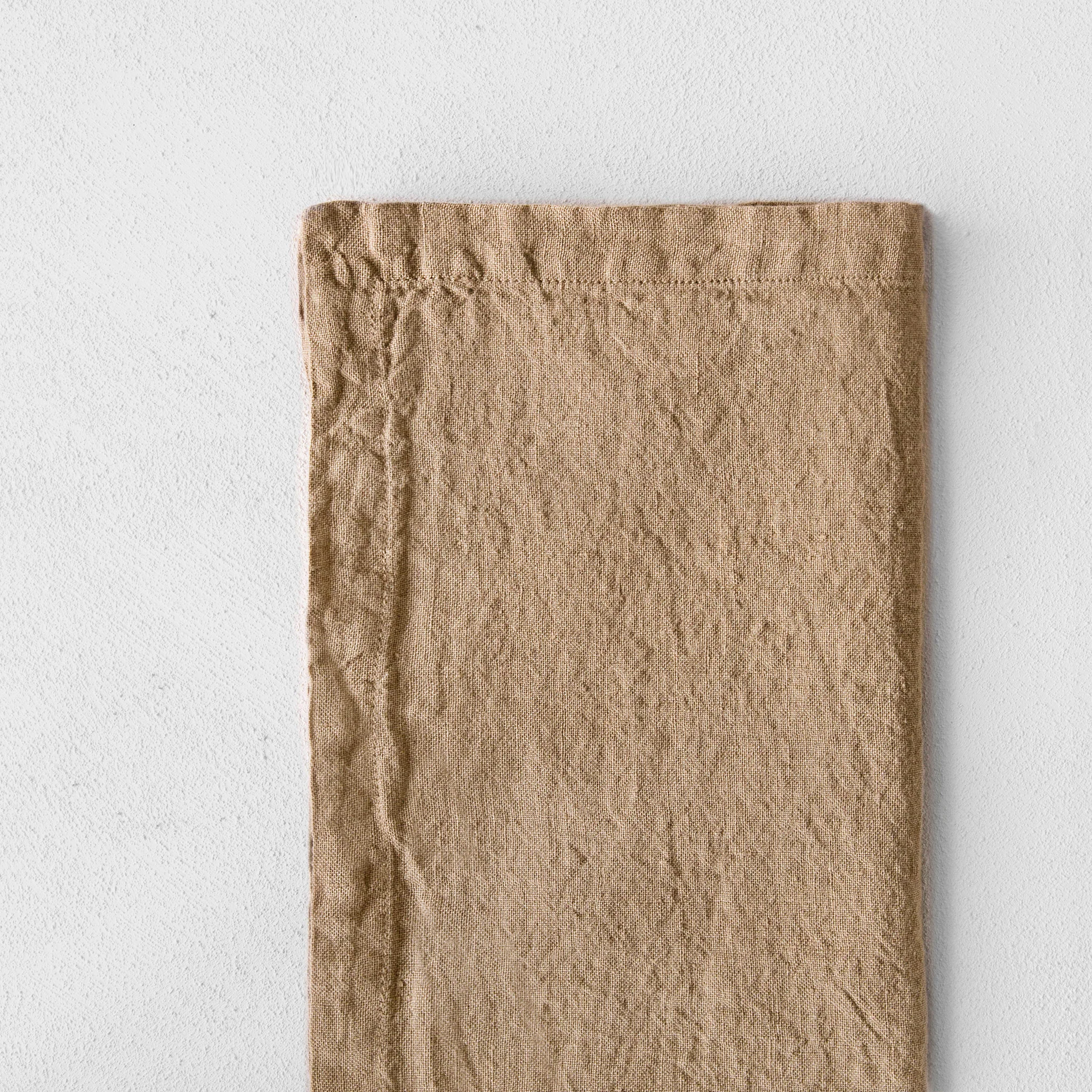Set of Six Basix Linen Napkins in Carmel - Image 2