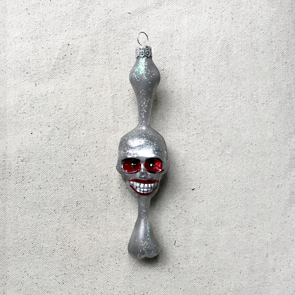 Skull on Bone Ornament - Image 2
