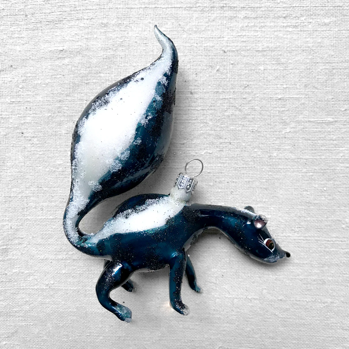 Snowy Skunk Ornament - Image 2