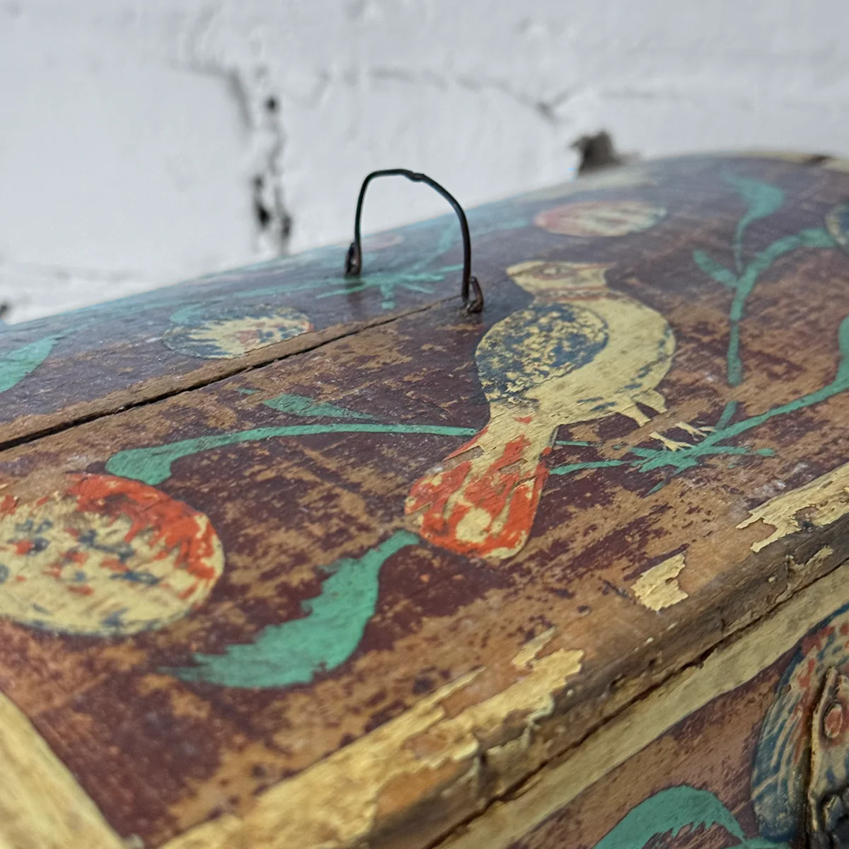 Small 18th-century French Painted Trunk - Image 10