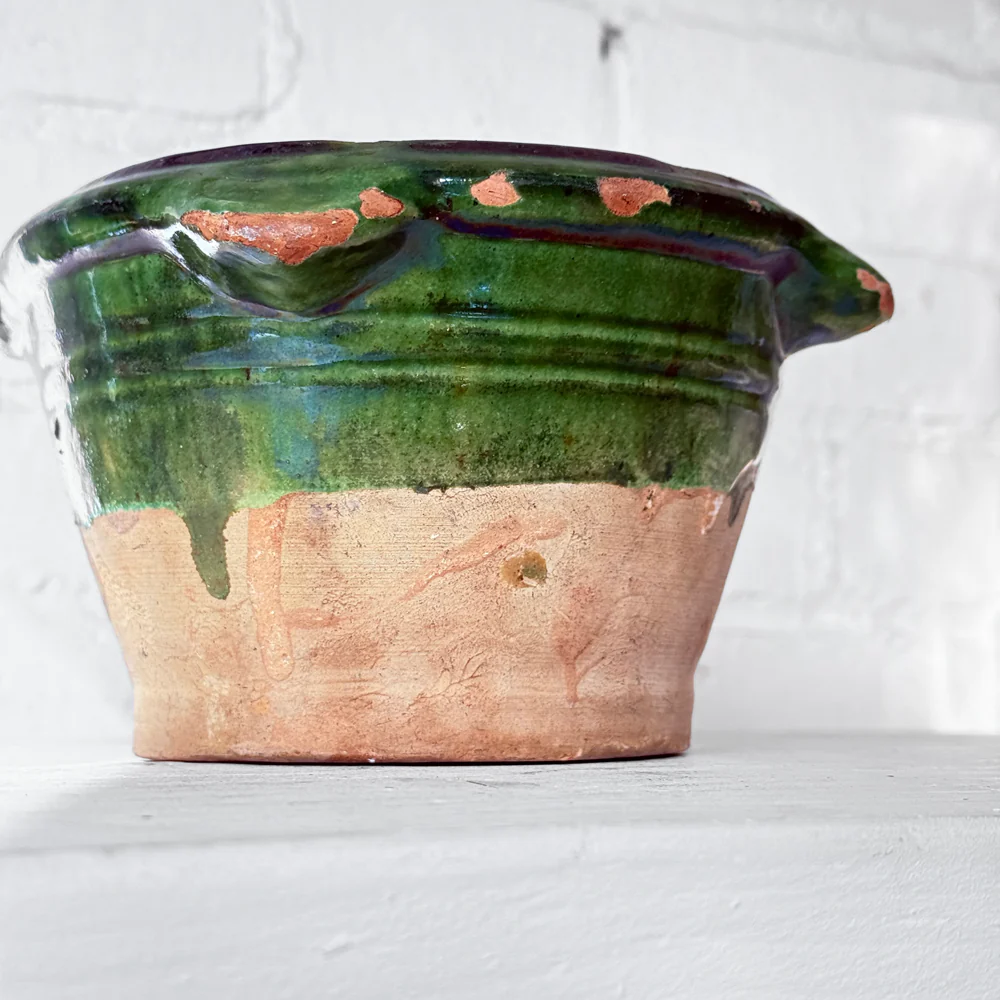 Small 19th-century French Ceramic Glazed Tian Bowl #3 - Image 3