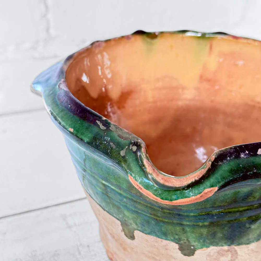 Small 19th-century French Ceramic Glazed Tian Bowl #3 - Image 4