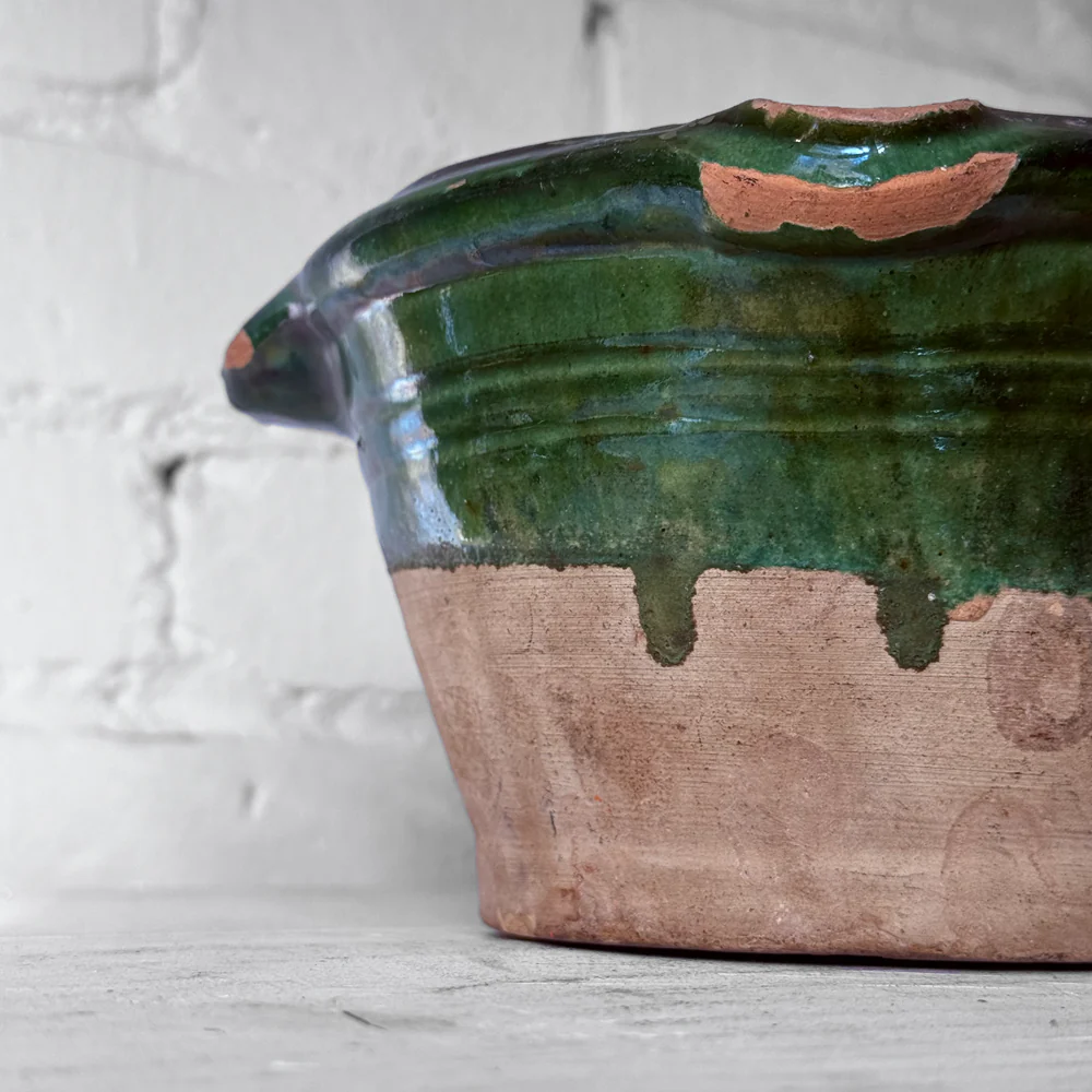 Small 19th-century French Ceramic Glazed Tian Bowl #3 - Image 5