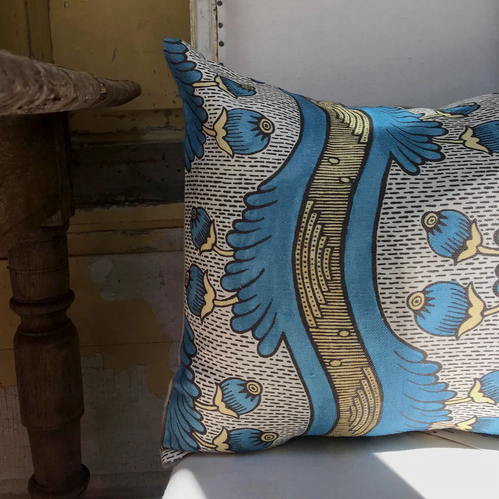 Small Grenades Pillow (No. 2A) with Linen Backing - Image 2