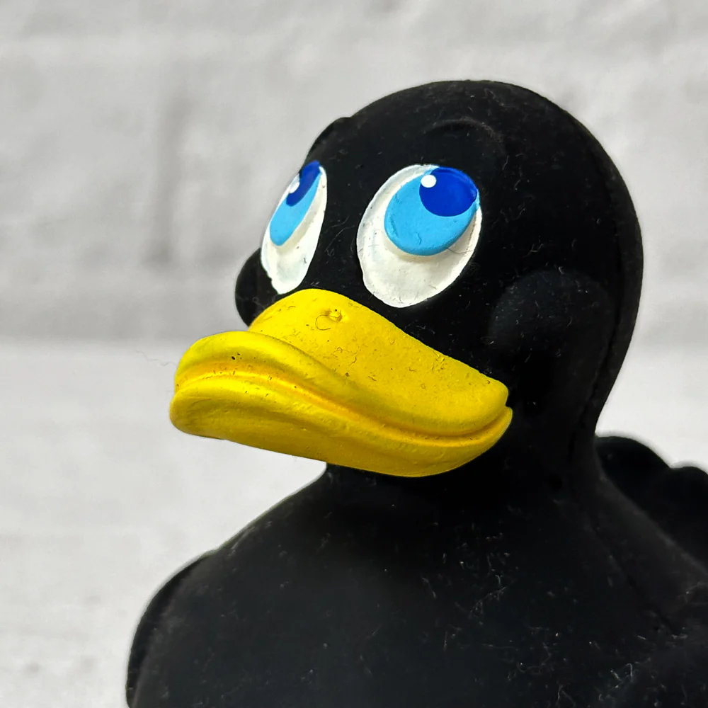 Small Lanco Rubber Duck in Black - Image 3