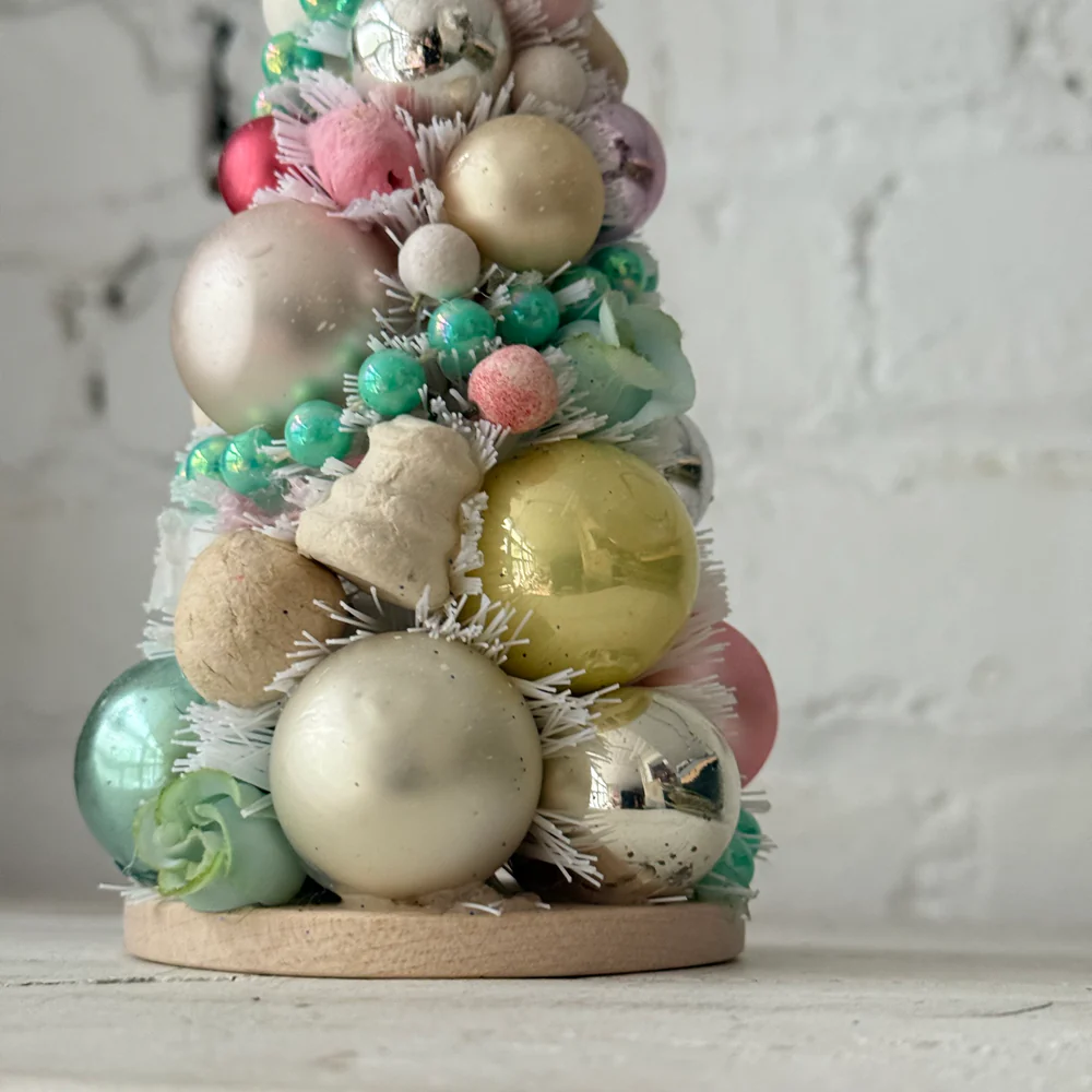 Small Nostalgic Decorated Brush Tree - Image 3
