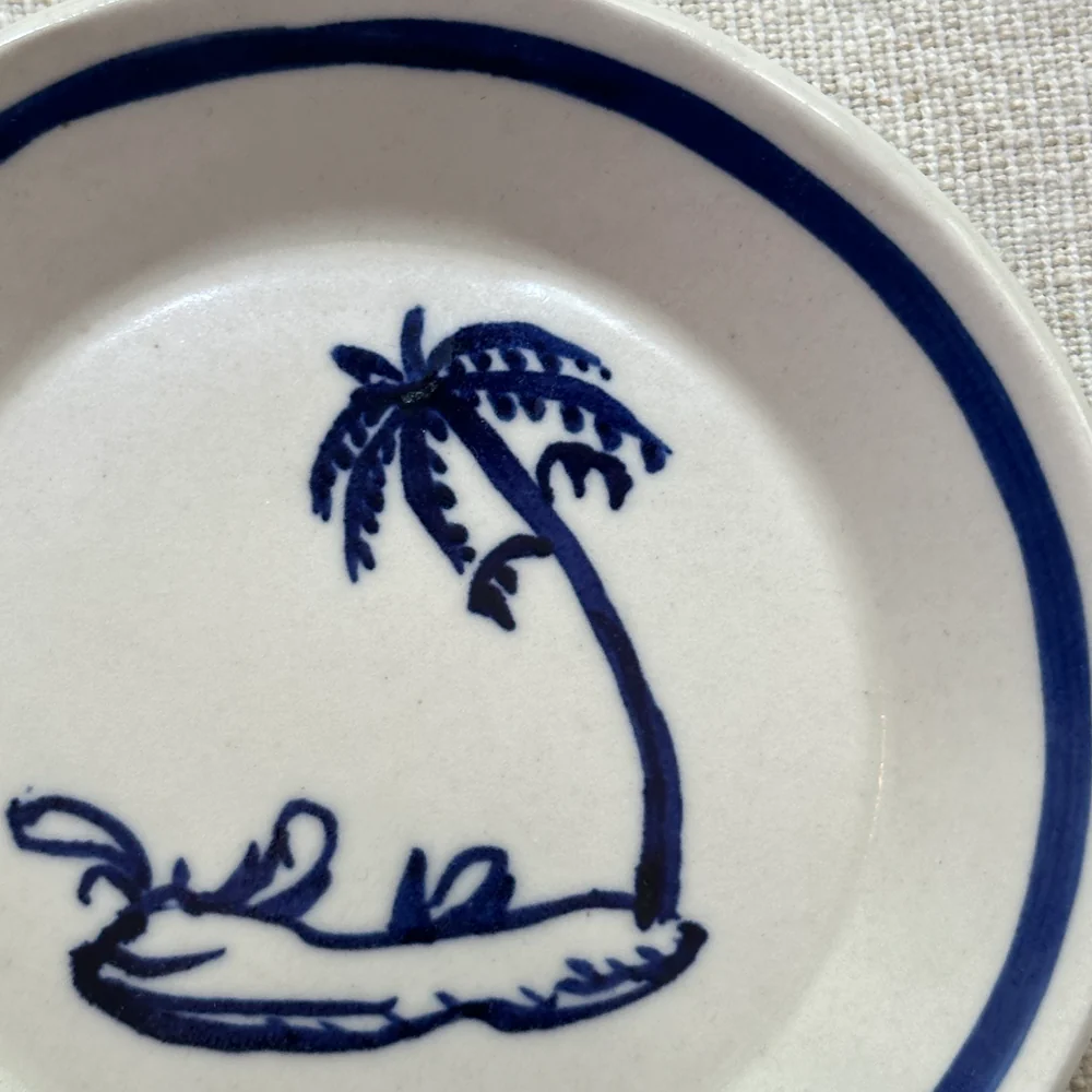 Small Palm Tree Dish (BC182 #21) - Image 2