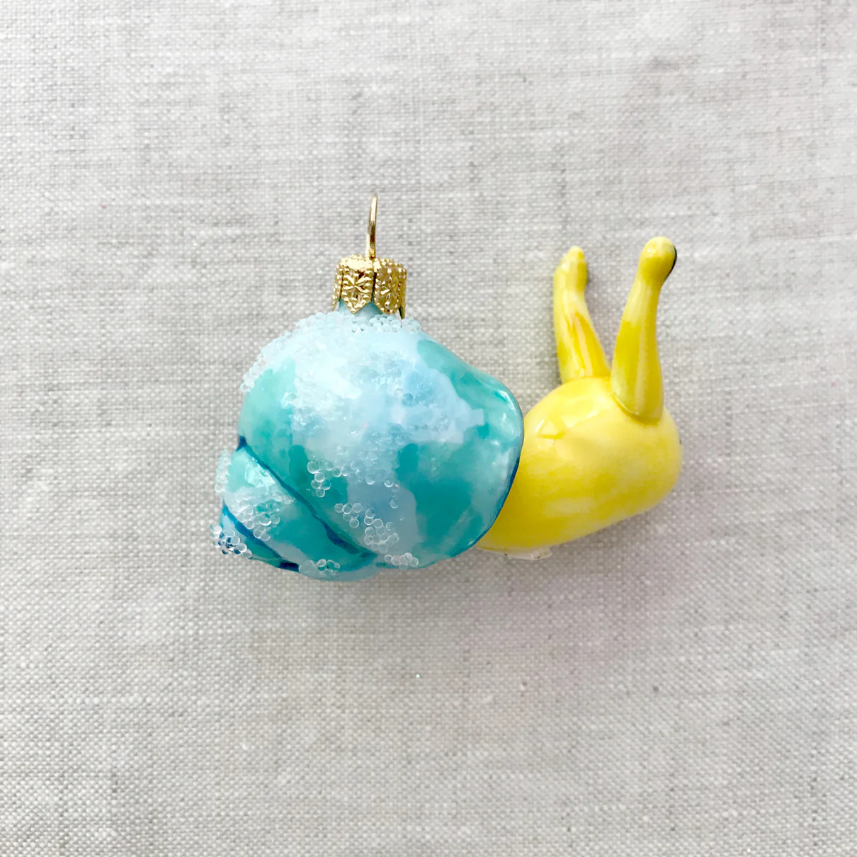 Snail with Blue Shell Ornament - Image 3