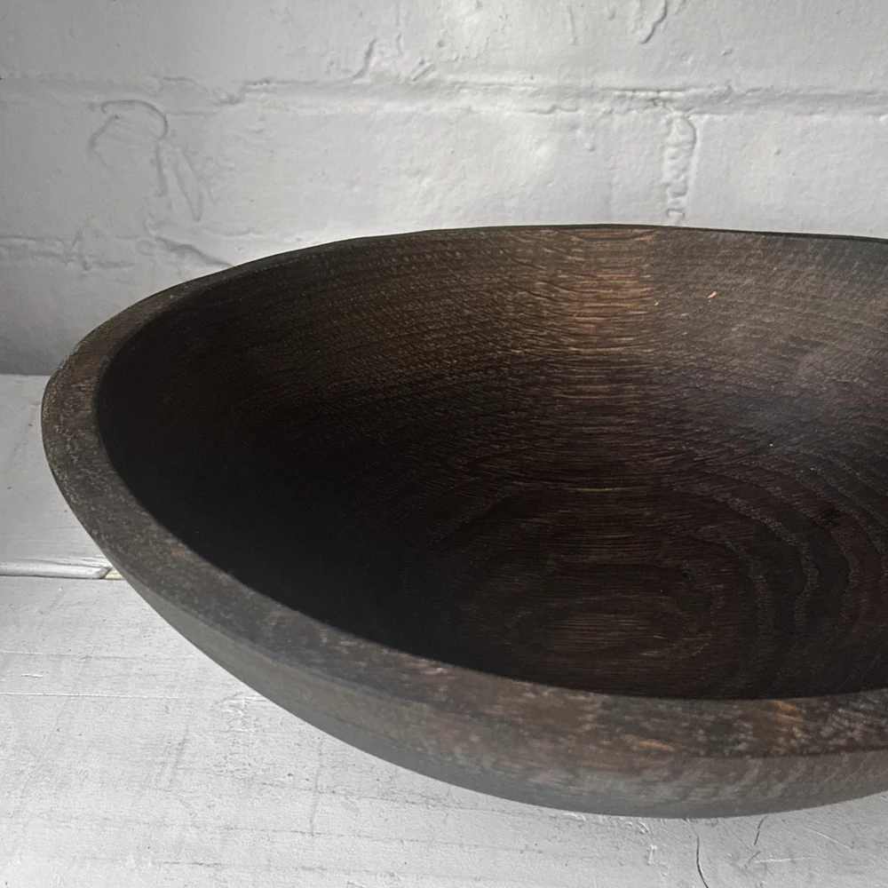 Spencer Peterman Live Edge Black Ebonized 12" Oval Bowl (# 02) - Image 3