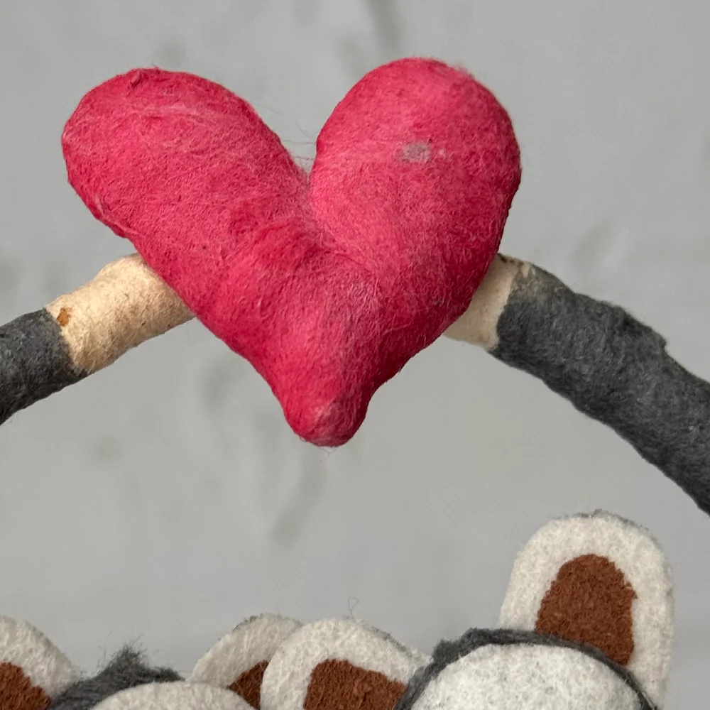 Spun Cotton Valentine's Day Chimp Love Figure #8 - Image 3