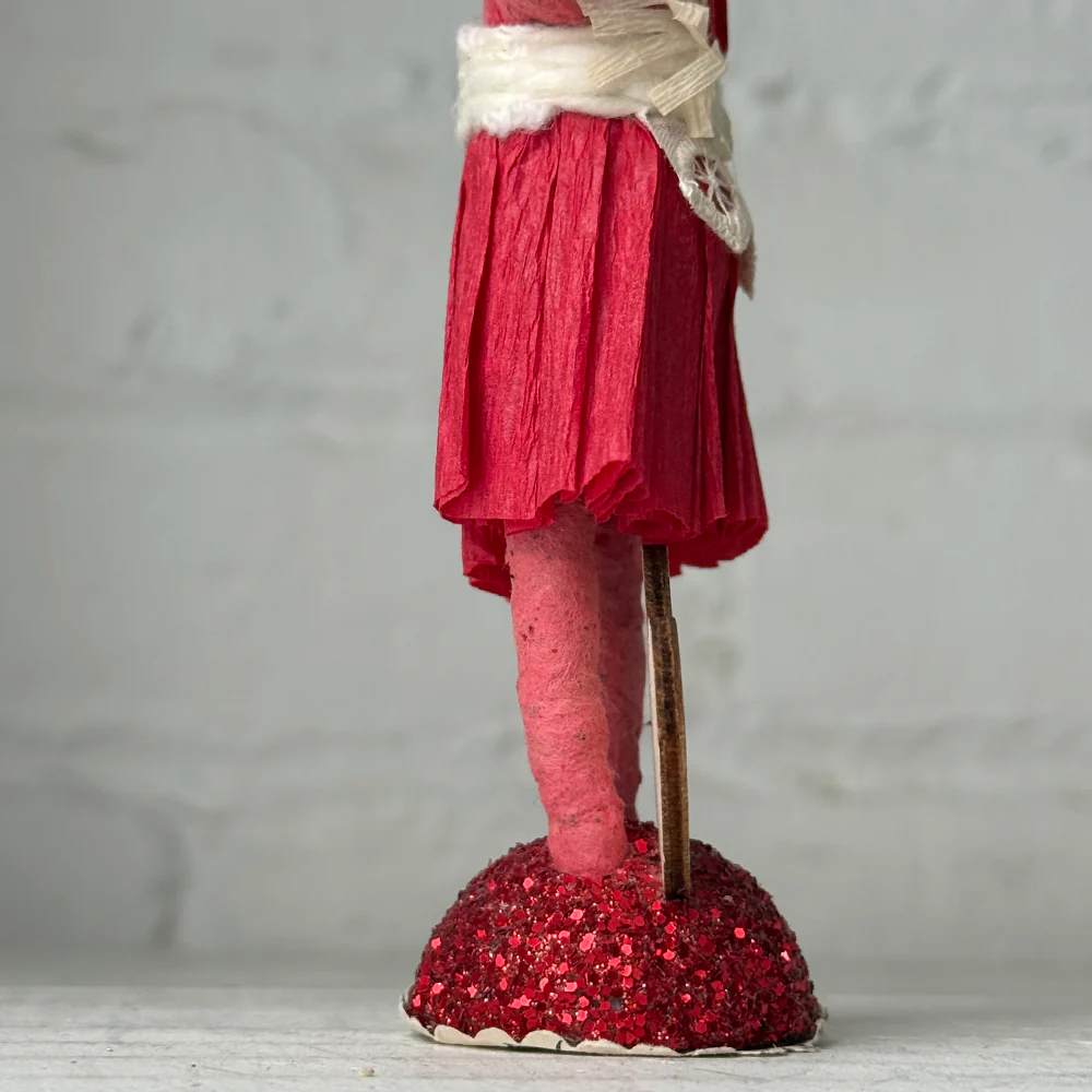 Spun Cotton Valentine's Day Girl with Heart #4 - Image 3
