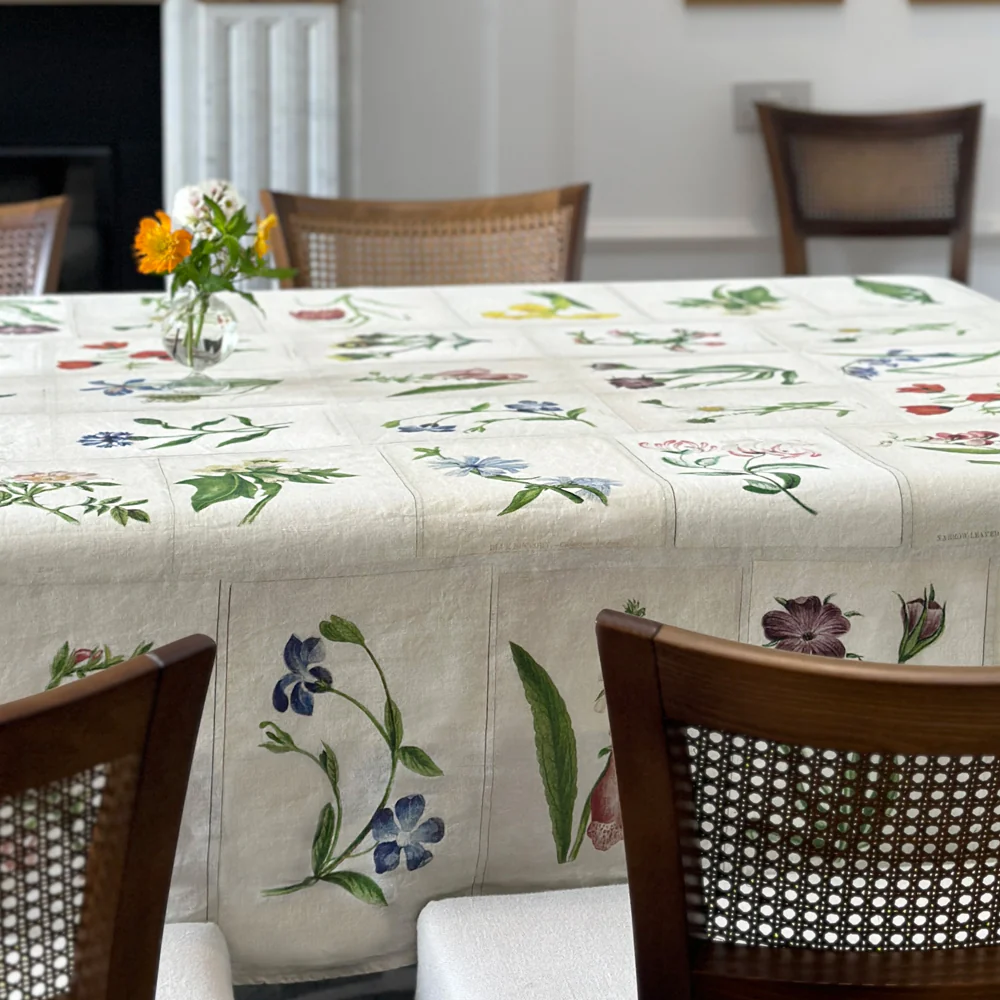 Summerill & Bishop x John Derian "Botanical Tiles" Tablecloth - COMING SOON! - Image 5