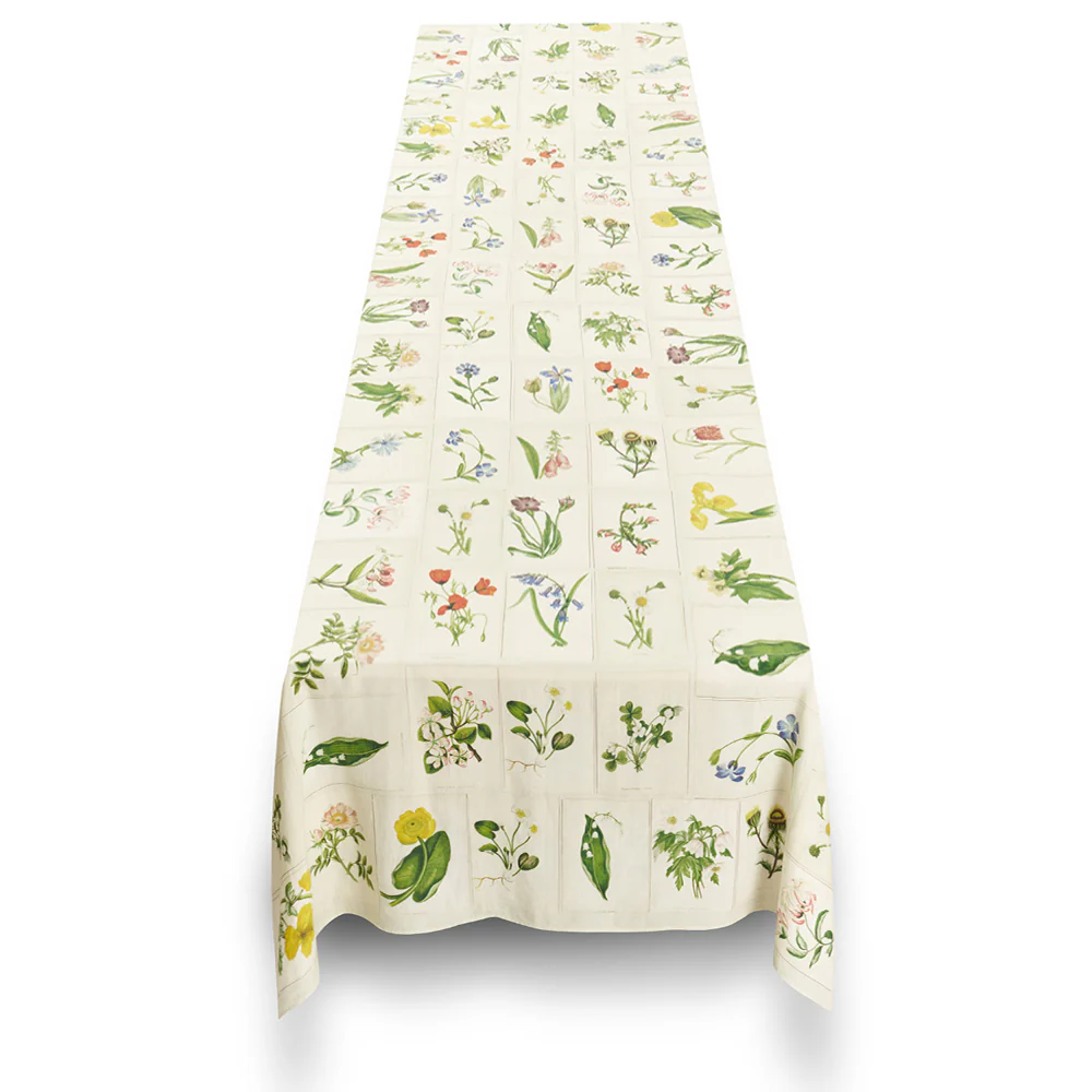 Summerill & Bishop x John Derian "Botanical Tiles" Tablecloth - COMING SOON! - Image 6