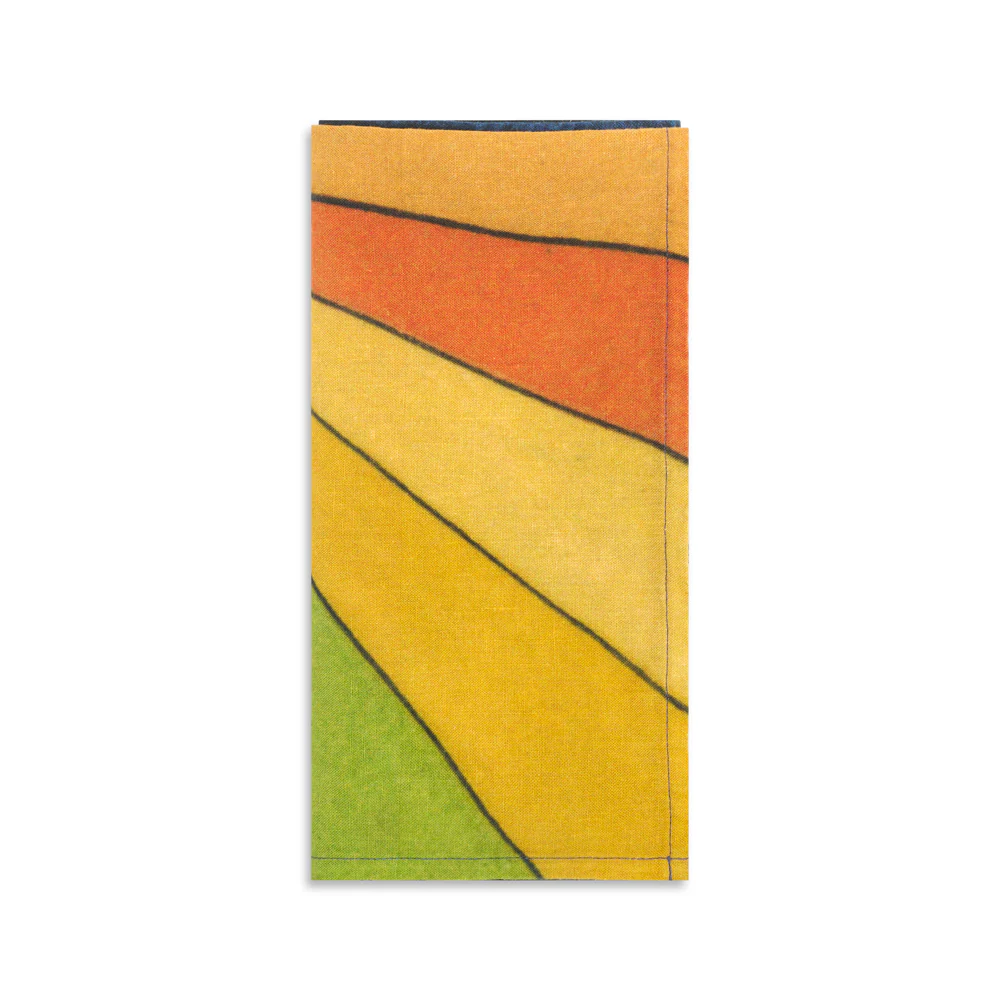 Summerill & Bishop x John Derian "Color Wheel" Linen Napkin Set of 6 - Image 2