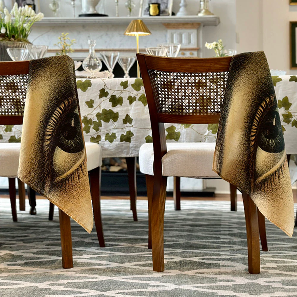 Summerill & Bishop x John Derian "Eye" Linen Napkin Set of 6 - Image 3