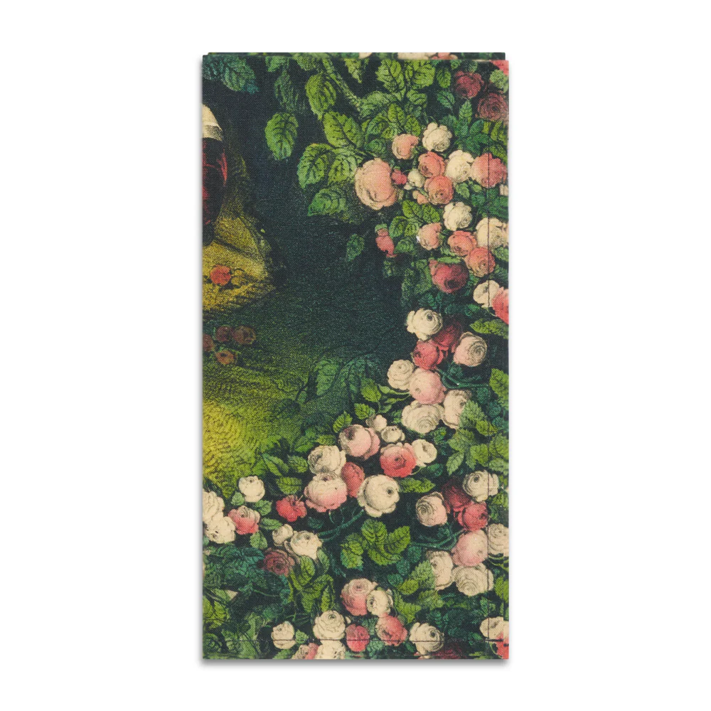 Summerill & Bishop x John Derian "Sleeping Beauty" Linen Napkin Set of 6 - Image 2