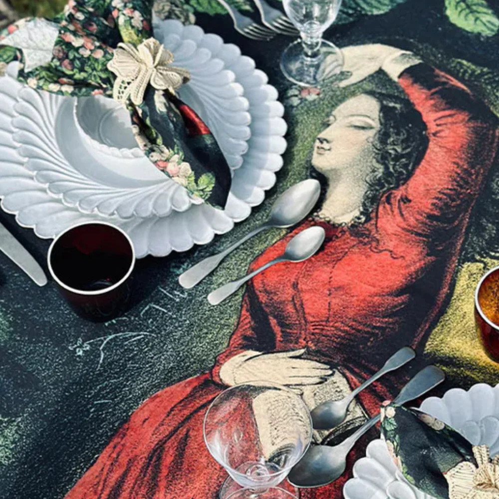 Summerill & Bishop x John Derian "Sleeping Beauty" Tablecloth - Image 5