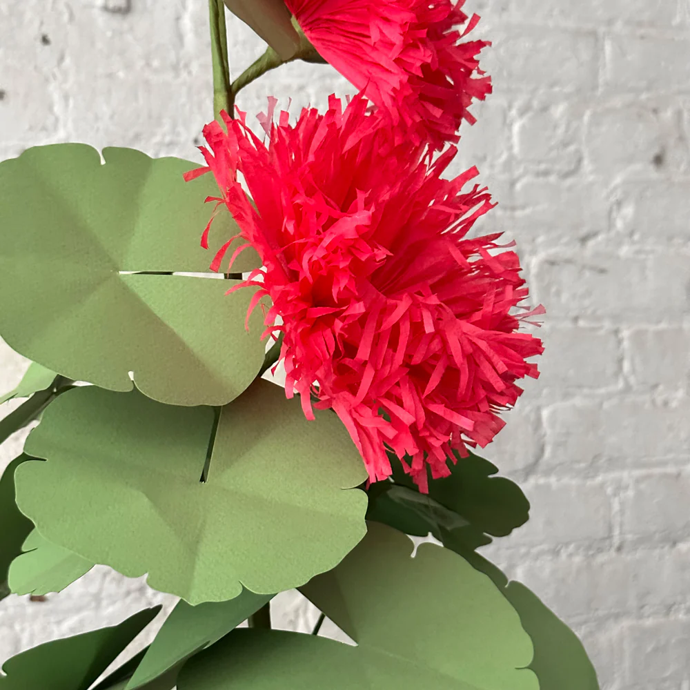The Green Vase Potted Hollyhock Plant - Image 4