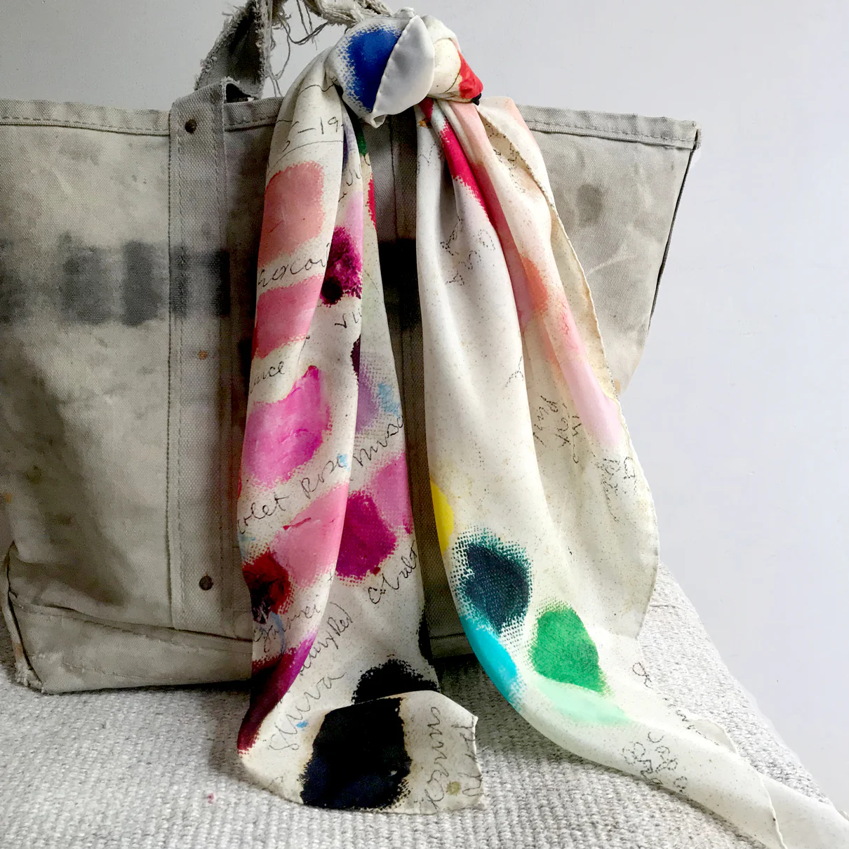 Mixed Tones Silk Scarf - Image 4