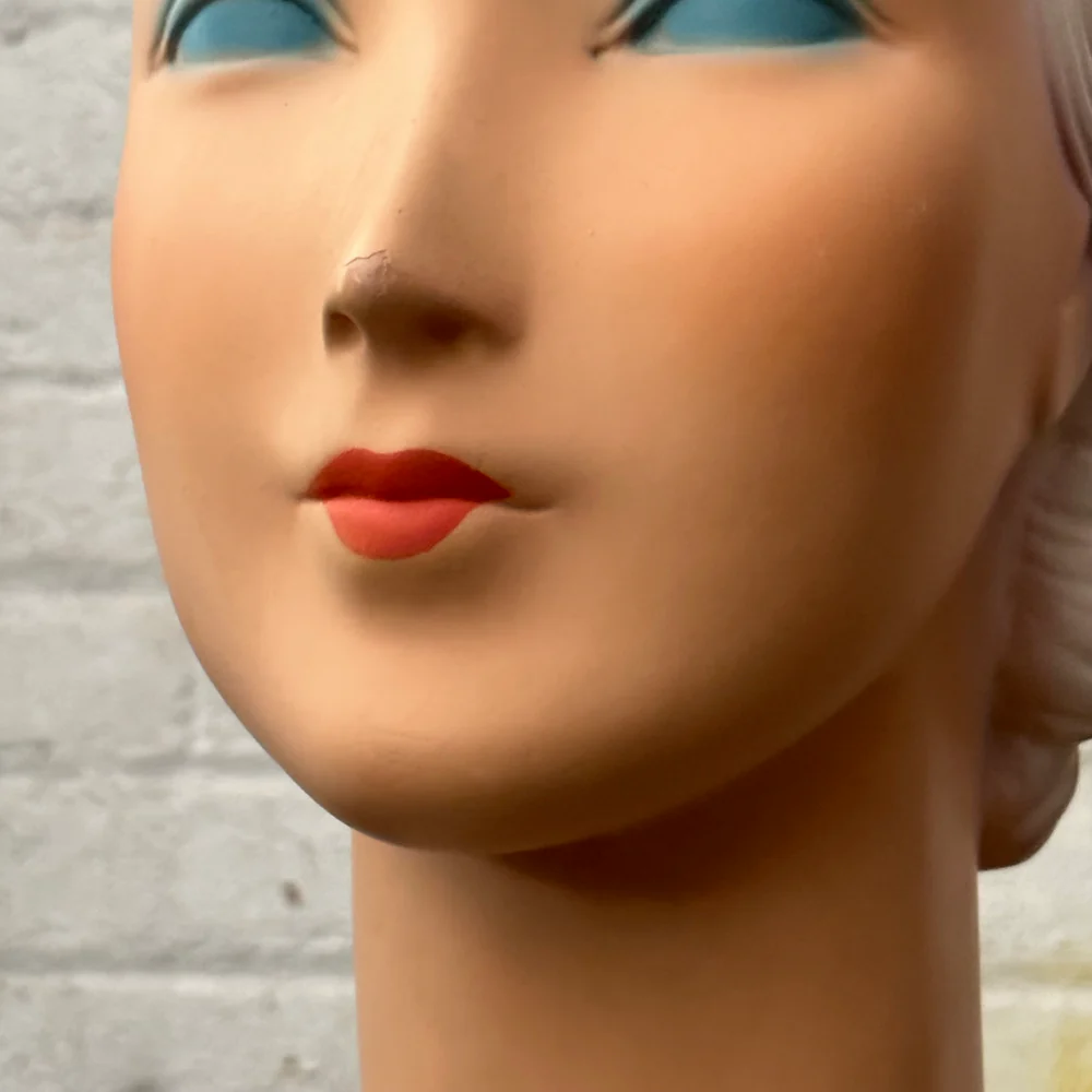 Vintage 1920's Mannequin Head (#2) - Image 4