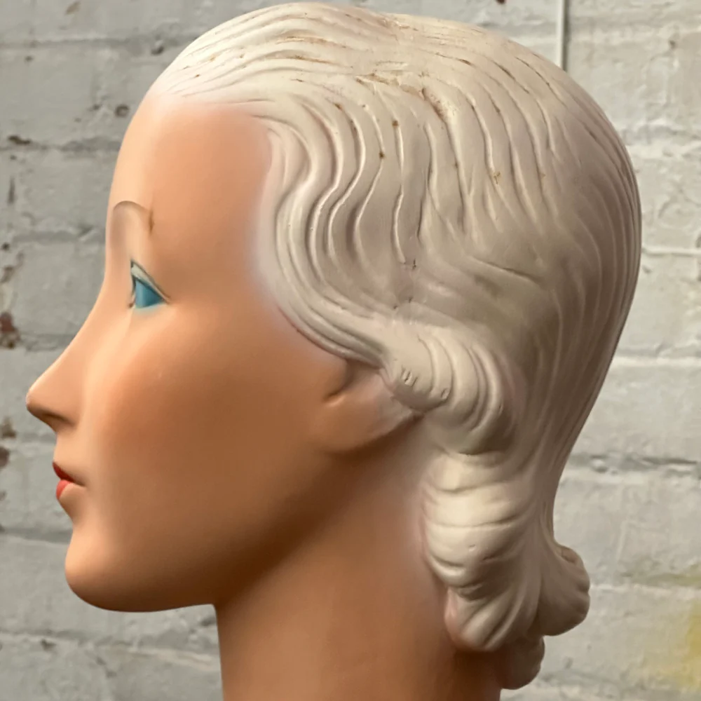 Vintage 1920's Mannequin Head (#2) - Image 5